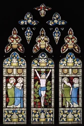 The Crucifixion, East Window, 1872 (farget glass)