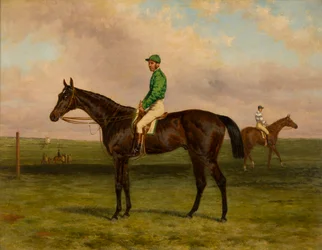 Galopin med Jockey Up, ca. 1875 (olje på lerret)