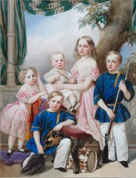 Barn til hertug Peter av Oldenburg 18121881: Alexandra, Katharine, Nikolaus, Alexander og Georg