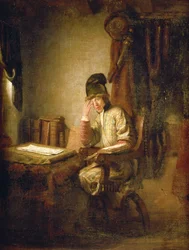 En ung filosof i hans studier