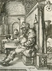 Jacob mediterer på Josephs drømmer, 1532, 1908.