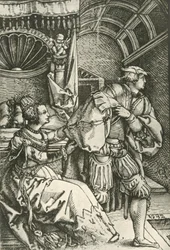 Joseph flykter fra Potifars kone, c1532, 1908.
