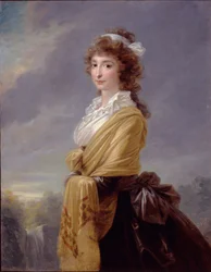 Portrett av grevinne Elisabeth von Thun-Hohenstein 1764-1806, 1787