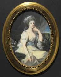 Portrett av Maria Wilhelmine, grevinne Thun-Hohenstein, ca. 1790.