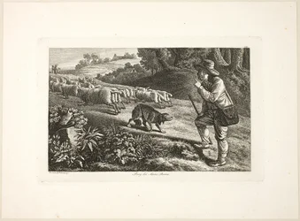 Arcadian Shepherd Boy og hans saueflokk