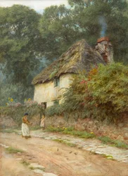 En hytte i Devonshire (akvarell)