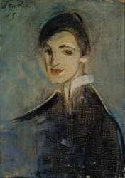 Sangerinne i svart, 1916-1917