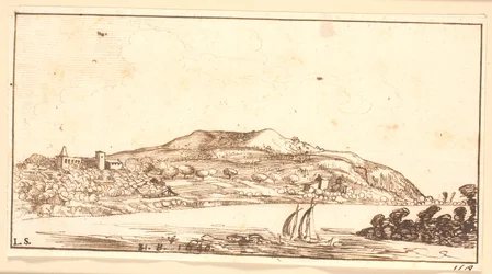 Bredden av elven Garonne, nær Bordeaux