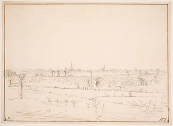 Landskap med utsikt over Bordeaux