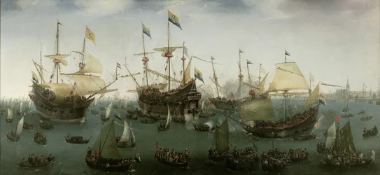 Den andre ekspedisjonens tilbakekomst til Amsterdam fra Ost-India, 19. juli 1599