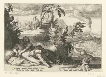 Corvus fanger jenta Coronis Ovids Metamorphoses (serietittel)