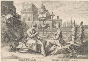 Juno nærmer seg Semele i dekke av Beroe Metamorphoses of Ovid (serietittel)