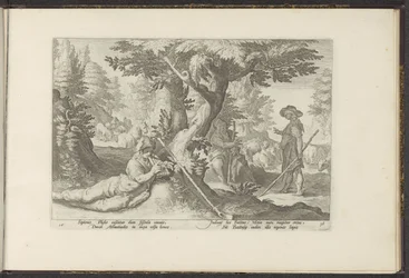 Mercurius en Battus Ovidius' Metamorfosen (serietittel) Herscheppingen van P. Ovidius Naso (serietittel)