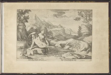 Salmacis og Hermafroditus Ovids Metamorfosen (serietittel) Herscheppingen van P. Ovidius Naso (serietittel)