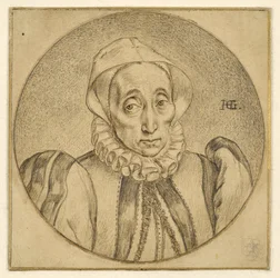 Brystportrett av en eldre dame (Agatha Scholiers)