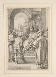 Kristus foran Pilatus, plate 5 fra serien «Kristi lidelse»