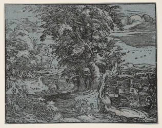 Landskap med et gjeterpar