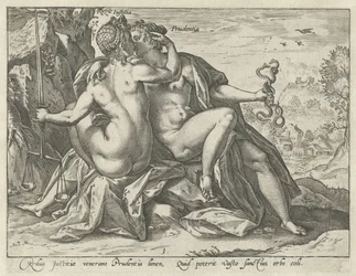 Rettferdighet og forsiktighet (Justitia / Prudentia) De forente dyder (serietittel)