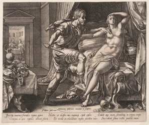 Tarquinius og Lucretia, fra Historien om Lucretia