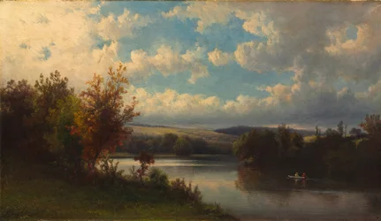 Landskap nær Granby, Connecticut, 1870-tallet.