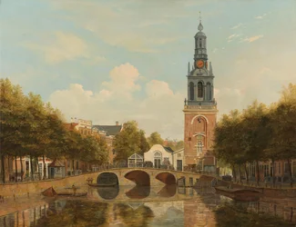 Torensluis og Jan Roodenpoortstoren i Amsterdam