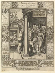 Syndernes forlatelse, fra allegoriene om den kristne trosbekjennelse, 1598