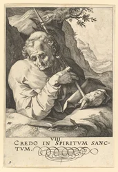St. Matteus, fra Kristus, apostlene og St. Paulus med trosbekjennelsen, ca. 1589.