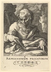 St. Simon, fra Kristus, apostlene og St. Paulus med trosbekjennelsen, ca. 1589.