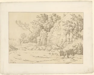 Berg med kummer Tentamina Lithographica (serietittel) Italienske landskap (serietittel)