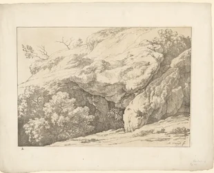 Steiner med busker Tentamina Lithographica (serietittel) Italienske landskap (serietittel)