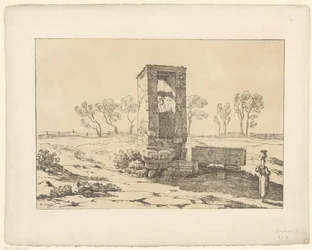 Kvinne i god behold Tentamina Lithographica (serietittel) Italienske landskap (serietittel)
