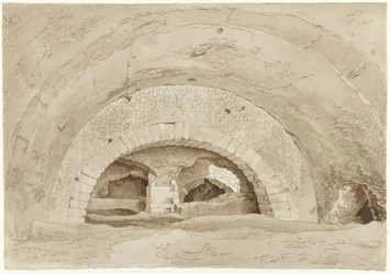 Såkalte Stables of Maecenas i Tivoli Hvelv av en romersk ruin
