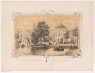 Utsikt over Spaarne med kranen og Waag Utsikt over Spaarne (tittel på objekt) Haarlem og omegn (serietittel på objekt)