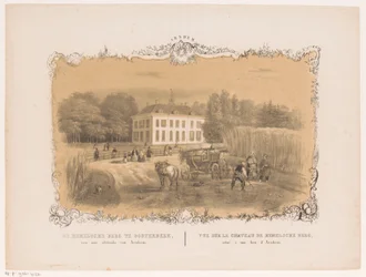 Utsikt over eiendommen og huset Hemelse Berg i Oosterbeek Det himmelske fjellet i Oosterbeek, en time unna Arnhem (tittel på objekt) Arnhem (serietittel på objekt)