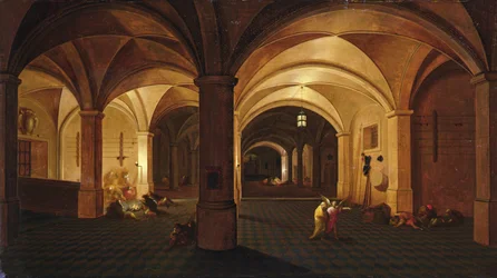 The Liberation of Saint Peter (olje på panel)