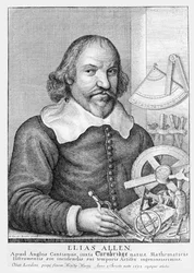 Elias Allen (ca. 1588-1653) gravert av Wencelaus Hollar (1607-77) (bw-foto)