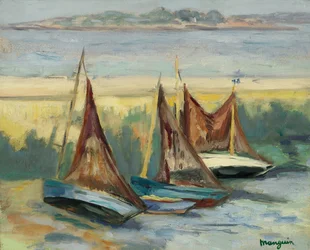 Seilbåter ved lavvann