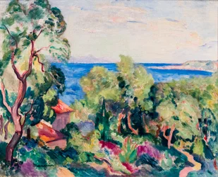 Saint-Tropez-bukten, ca. 1906–1909 (olje på lerret)