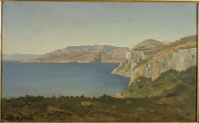 Côte d#39;Azur, bukt ved Middelhavet, mellom 1890 og 1915 (olje)
