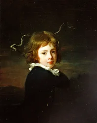 Et portrett av en ung gutt, antatt å være Lord Wood (olje på lerret)