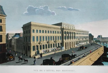 Hotel des Monnaies, ca. 1815-20 (fargegravering)