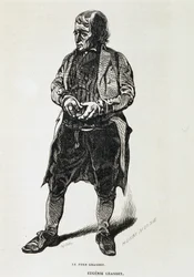 Fader Grandet - i ""Eugénie Grandet"" av Balzac, ill. Henri Monnier, originalutgaven av 1843
