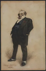Selvportrett i rollen som M. Prud#39;homme 