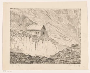 Hus på et fjell