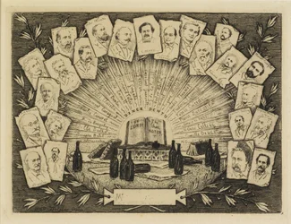 Tjueto portretter, 1881 (etsing, tørrpunkt)