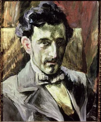 Portrett av Maurice Ravel (1875-1937) (olje på lerret)
