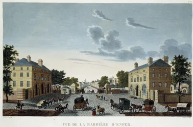 The Barrier of Hell, ca 1820 - i "" Views of Paris" av Courvoisier