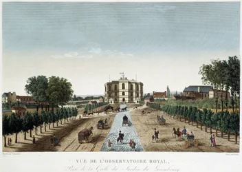 Utsikt over Royal Observatory - i "" Vues de Paris"" av Courvoisier