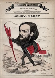 Tegneserie av Henri (Henry) Maret (1837-1917) engelsk journalist og politiker - fra 