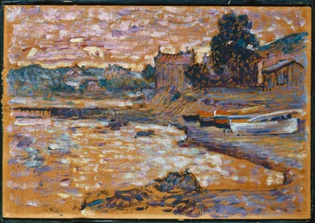 Strandede båter ved Lavandou, 1908-09